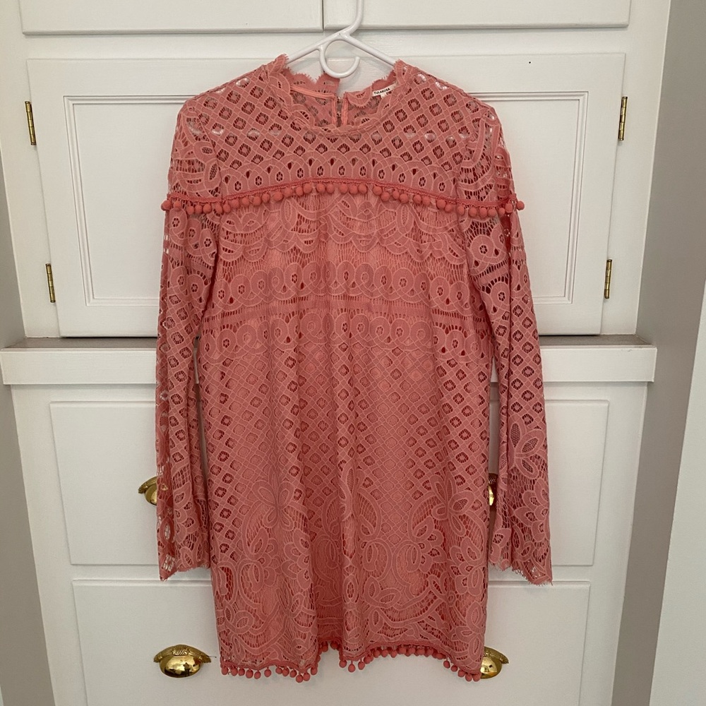 Tularosa Matilda Lace Pom Pom Dress